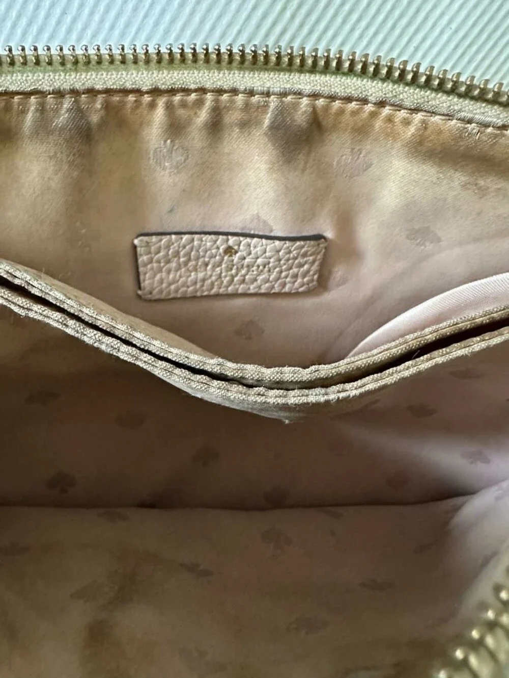 Kate Spade Leila Colorblock Triple Gusset Crossbody Warm Beige Mint